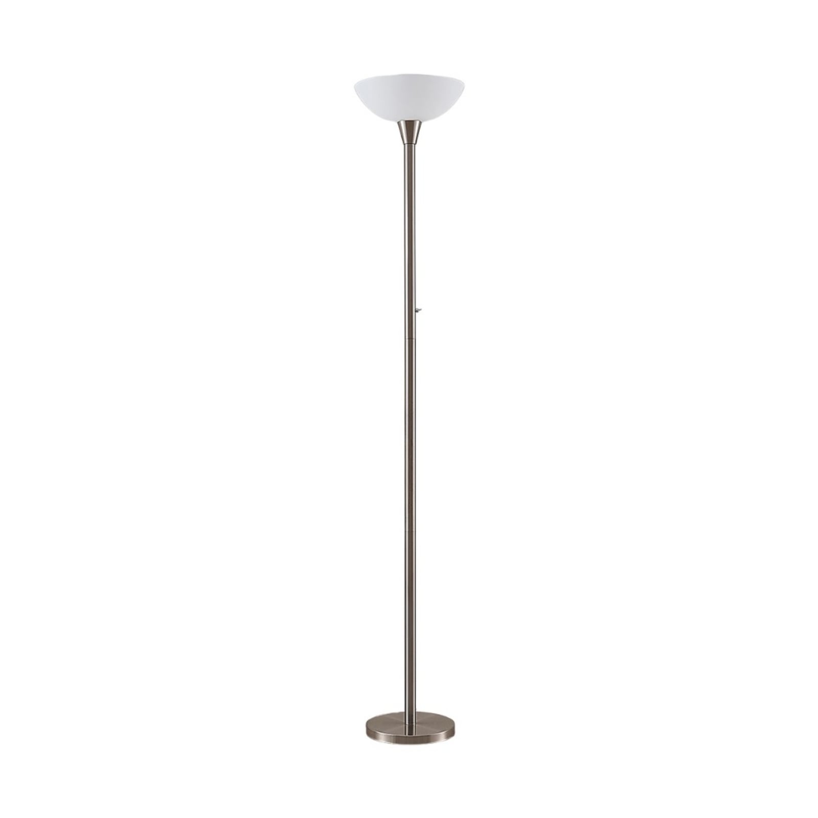 Lindby Stehlampe Ignacia LED Stehleuchte Lampe nickel 180 cm E27 Glas modern - 4251096543391