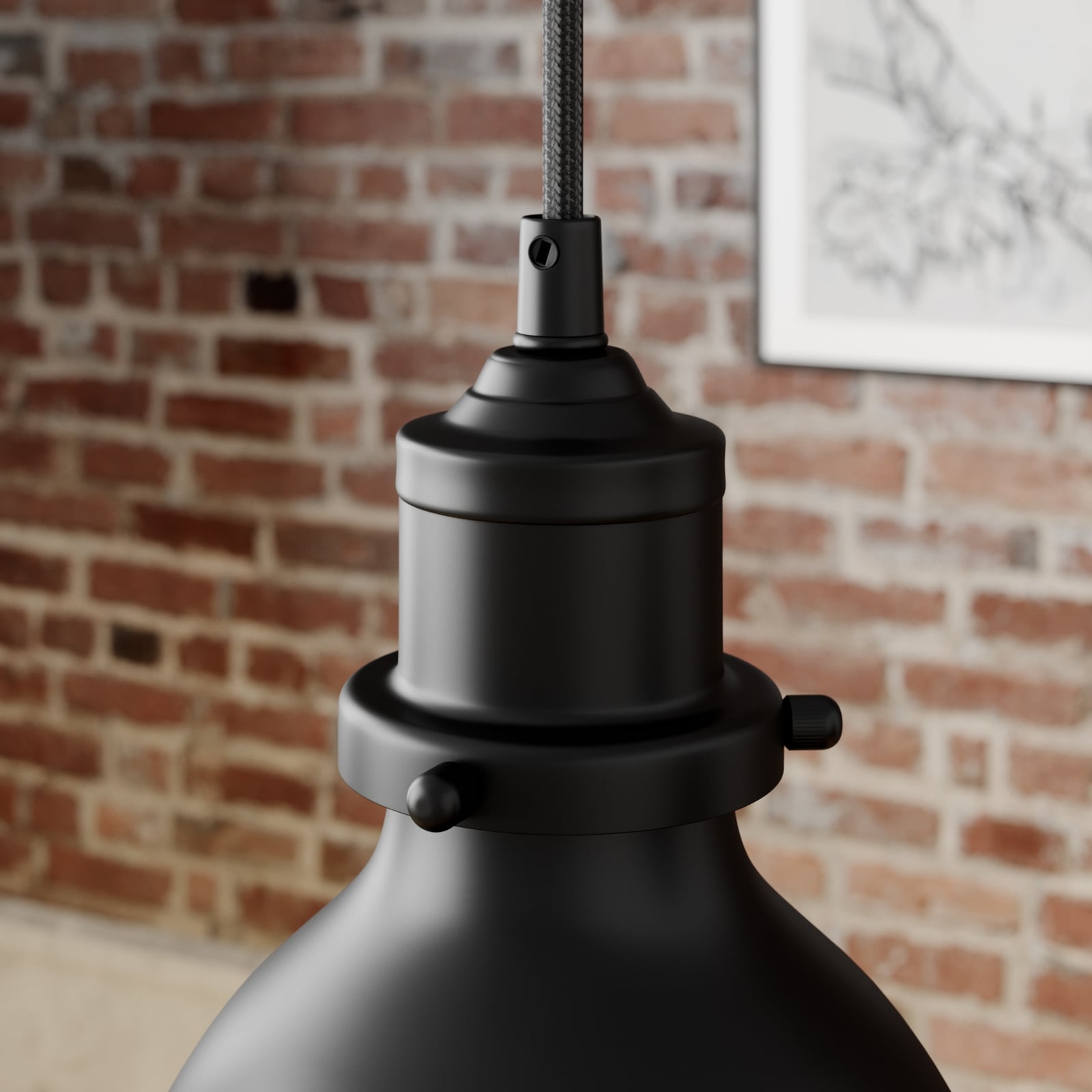 Lindby Pendelleuchte Hängeleuchte Jasminka LED Lampe dimmbar schwarz-gold 4-flg - 4251096548983