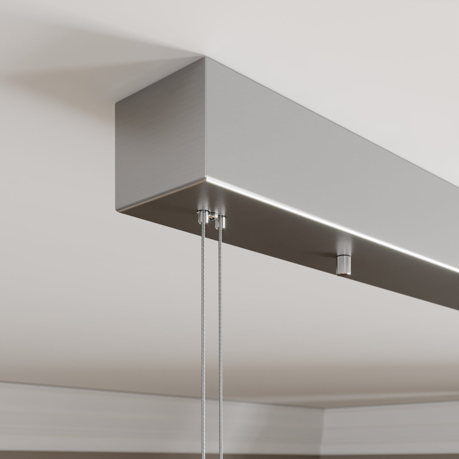 Lucande Hängelampe Hängeleuchte Arnik LED Pendelleuchte dimmbar nickel 120cm - 4251096549164