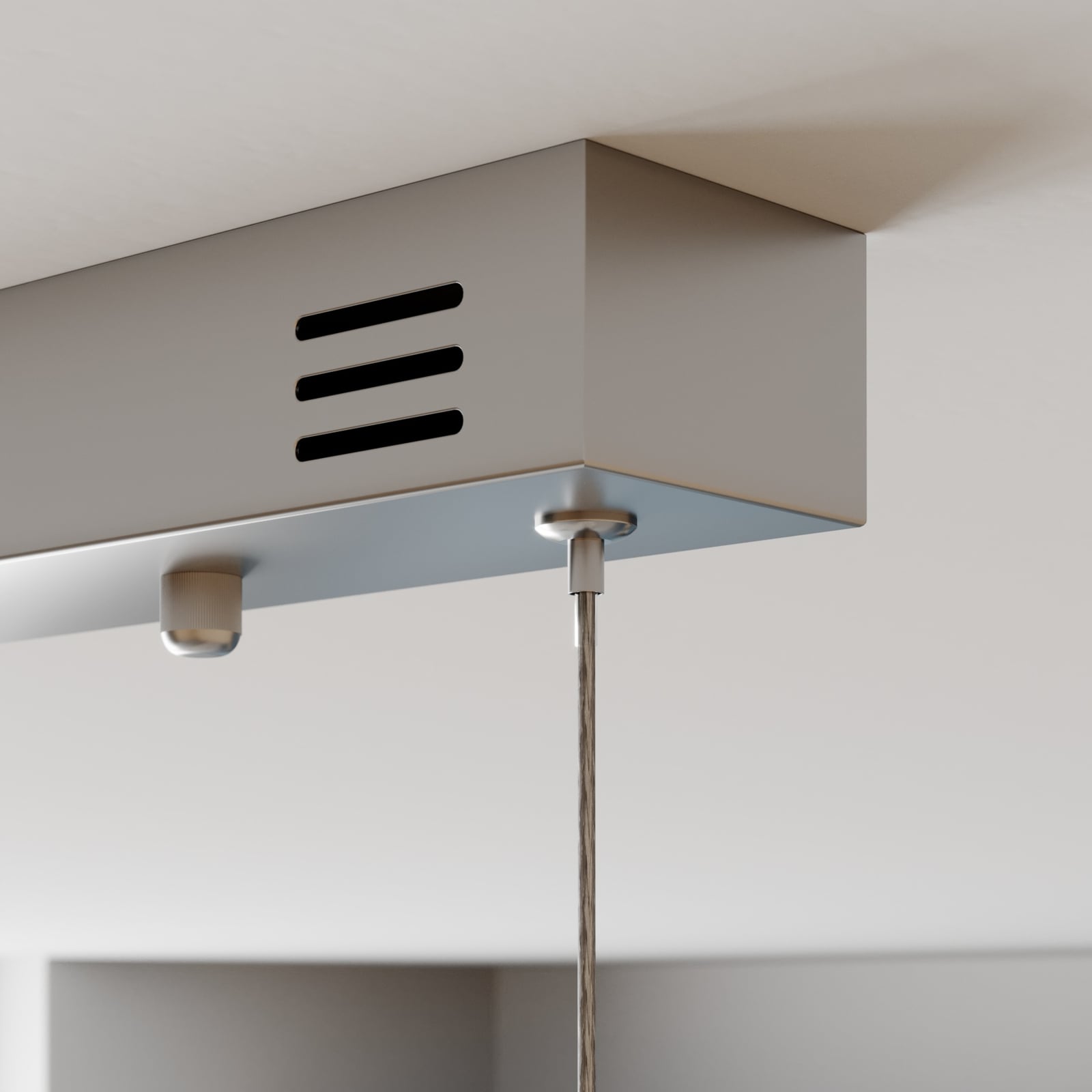 Lucande Pendelleuchte Hängeleuchte Lyani LED Lampe dimmbar 3-flg chrom 115x30cm - 4251096550290
