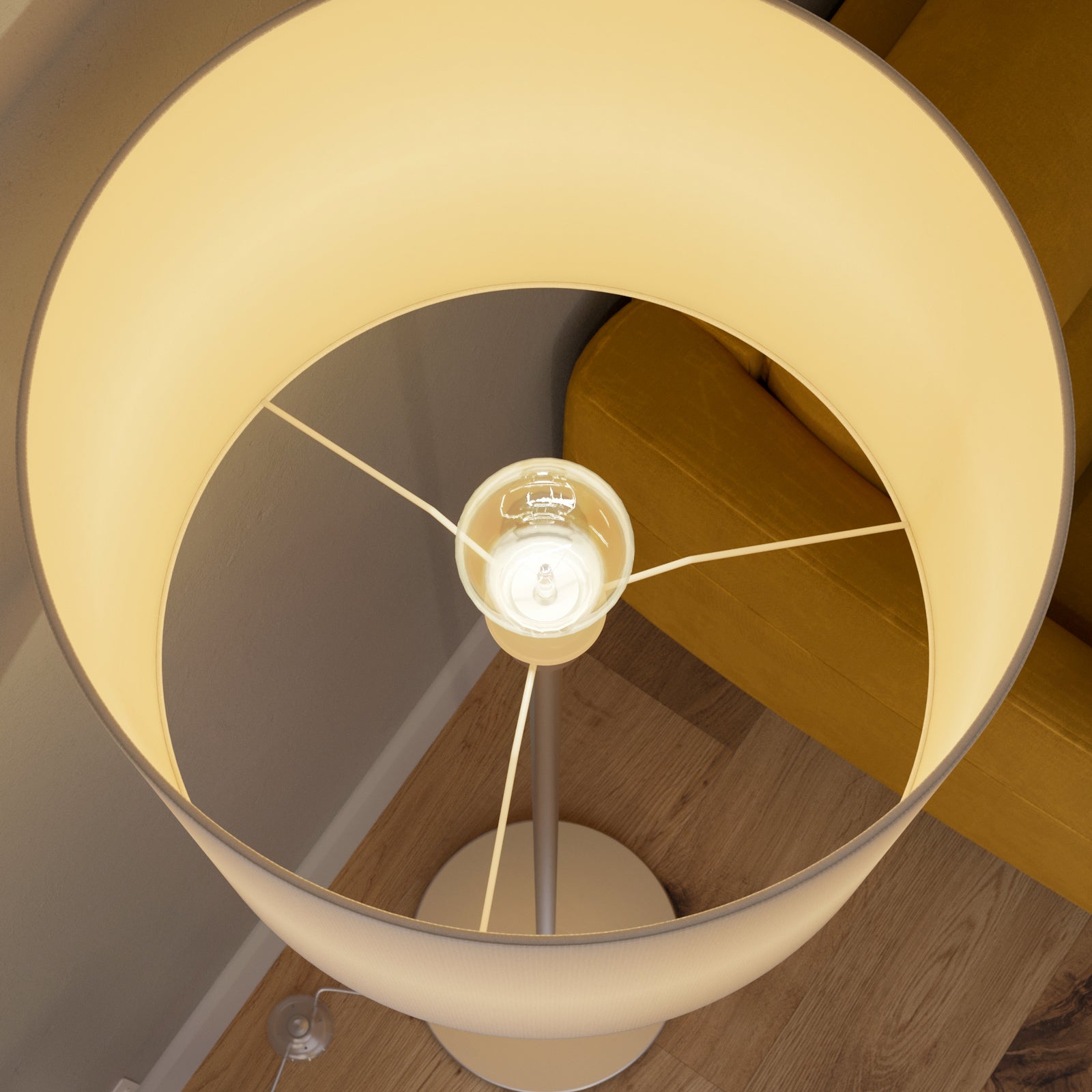 Lindby Stehlampe Stehleuchte Everly LED Lampe Leuchte weiß nickel 166cm hoch - 4251096545234