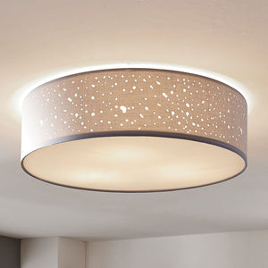 B-Ware Lindby Deckenlampe Deckenleuchte Umma LED Lampe grau Ø50cm E27 dimmbar Leuchte
