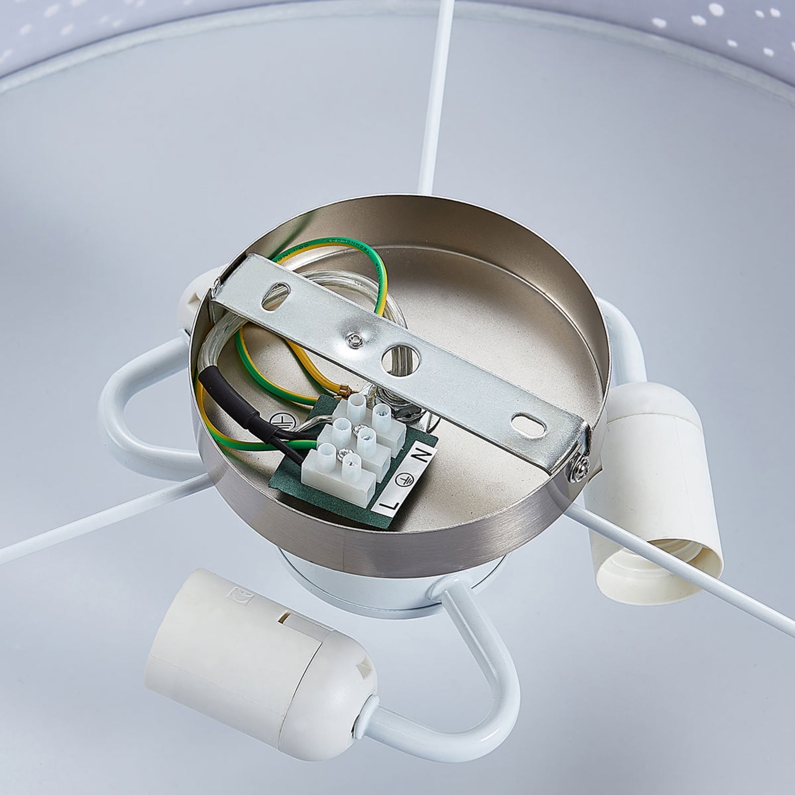 Lindby Deckenlampe Deckenleuchte Umma LED Lampe grau Ø50cm E27 dimmbar Leuchte - 4251096554045