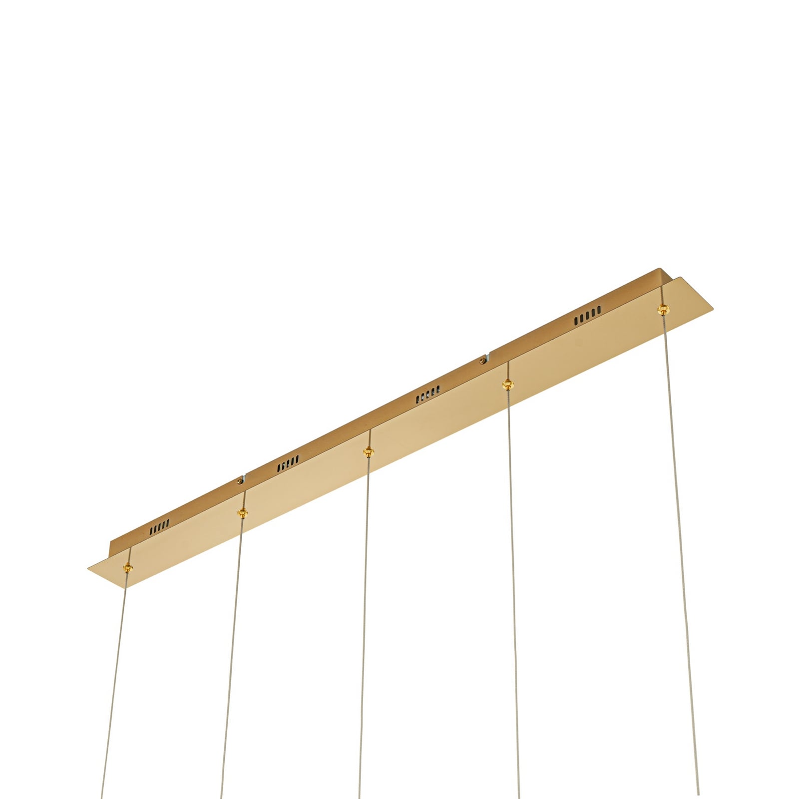 Lucande Pendelleuchte Hängeleuchte Hayley LED 5-flammig gold Glas 96cm Leuchte - 4251096562491