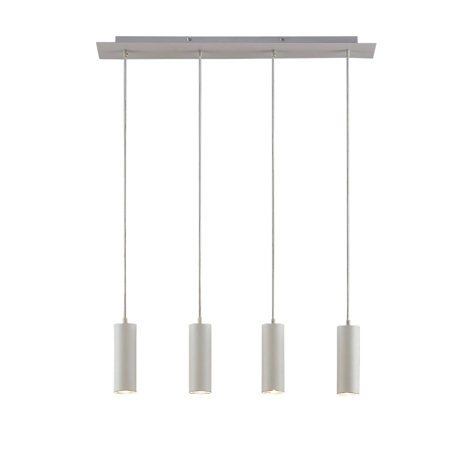 Lindby Hängeleuchte Joffrey LED Pendelleuchte 4-flg dimmbar weiß 76cm - 4251096573022