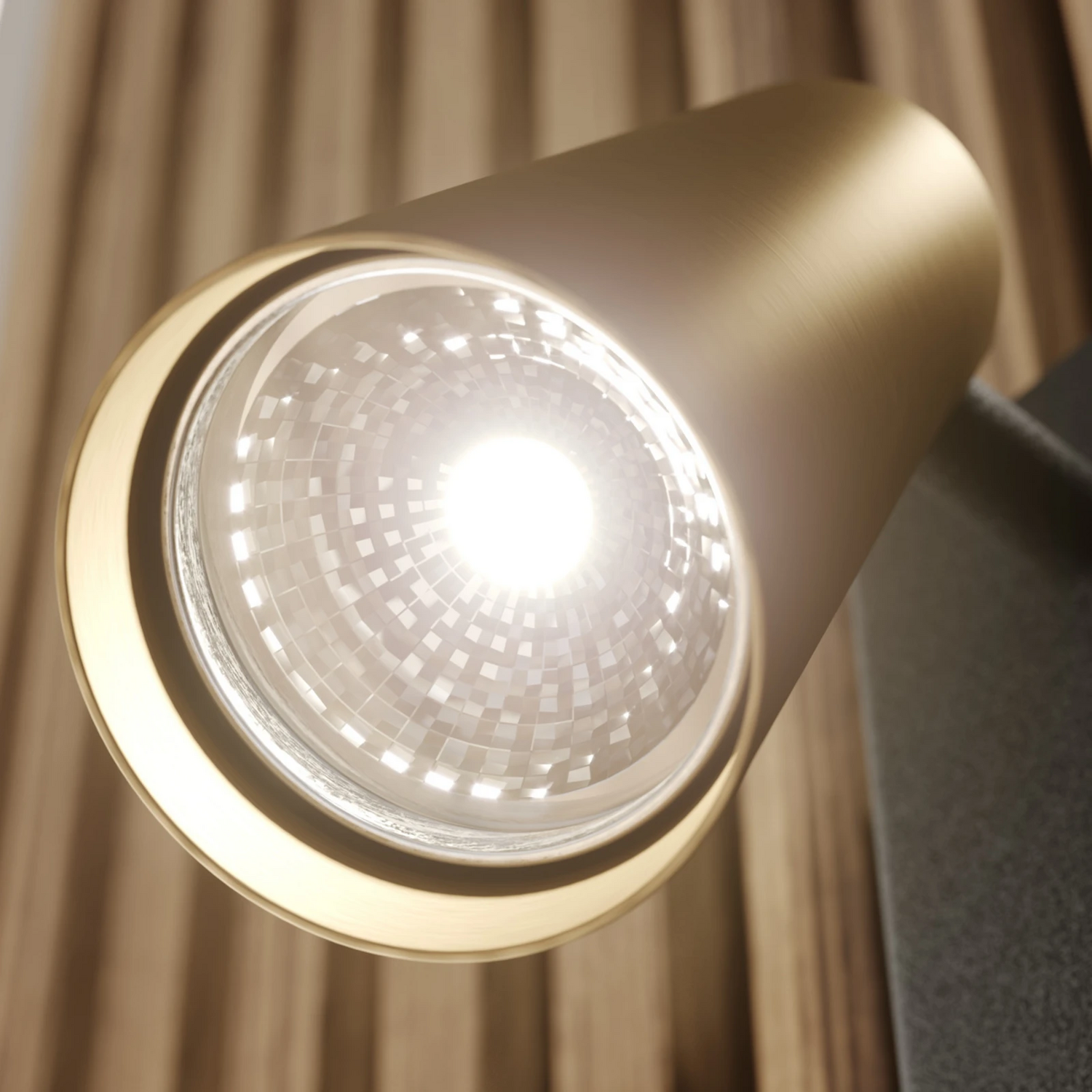 B-Ware Lucande Strahler Wandleuchte Angelina Wandlampe Messing Gold Metall Gu10