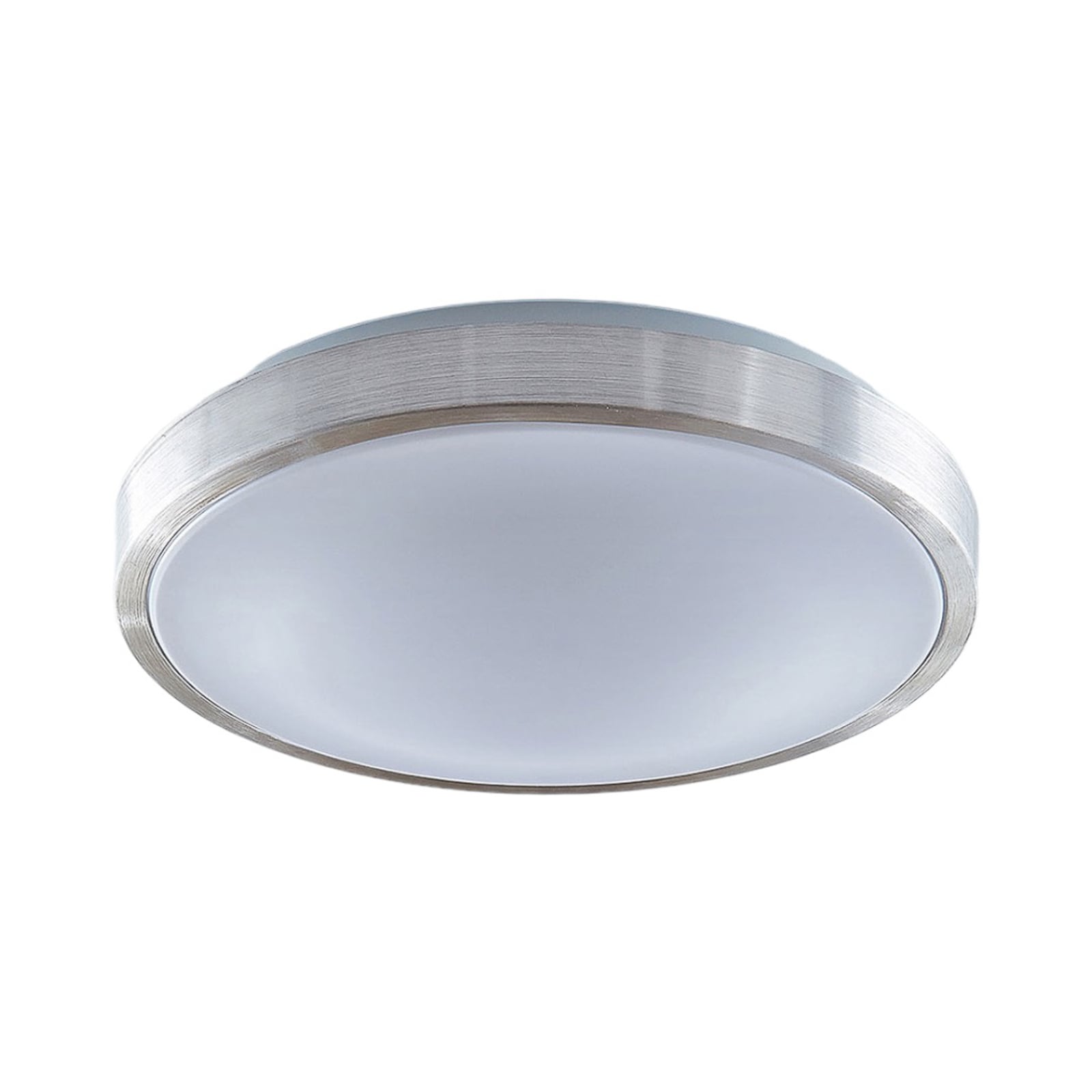 Lindby Deckenlampe Deckenleuchte Emelie LED Lampe Leuchte warmweiß Ø42cm silber - 4251096565676