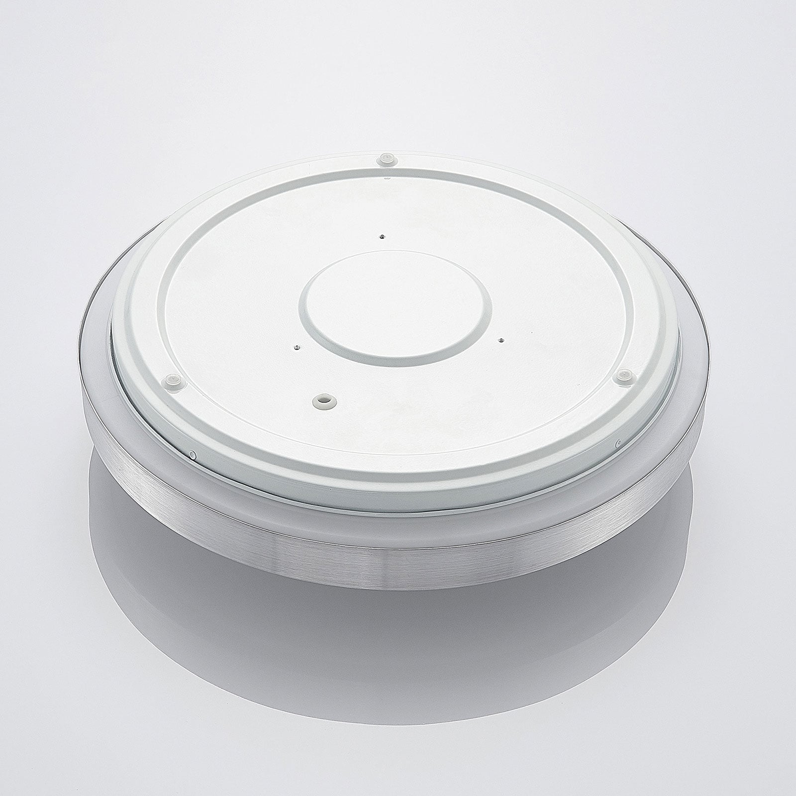Lindby Deckenlampe Deckenleuchte Emelie LED Lampe Leuchte warmweiß Ø42cm silber - 4251096565676