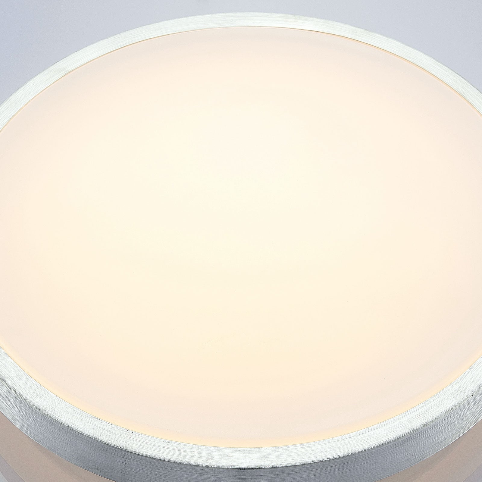 Lindby Deckenlampe Deckenleuchte Emelie LED Lampe Leuchte warmweiß Ø42cm silber - 4251096565676