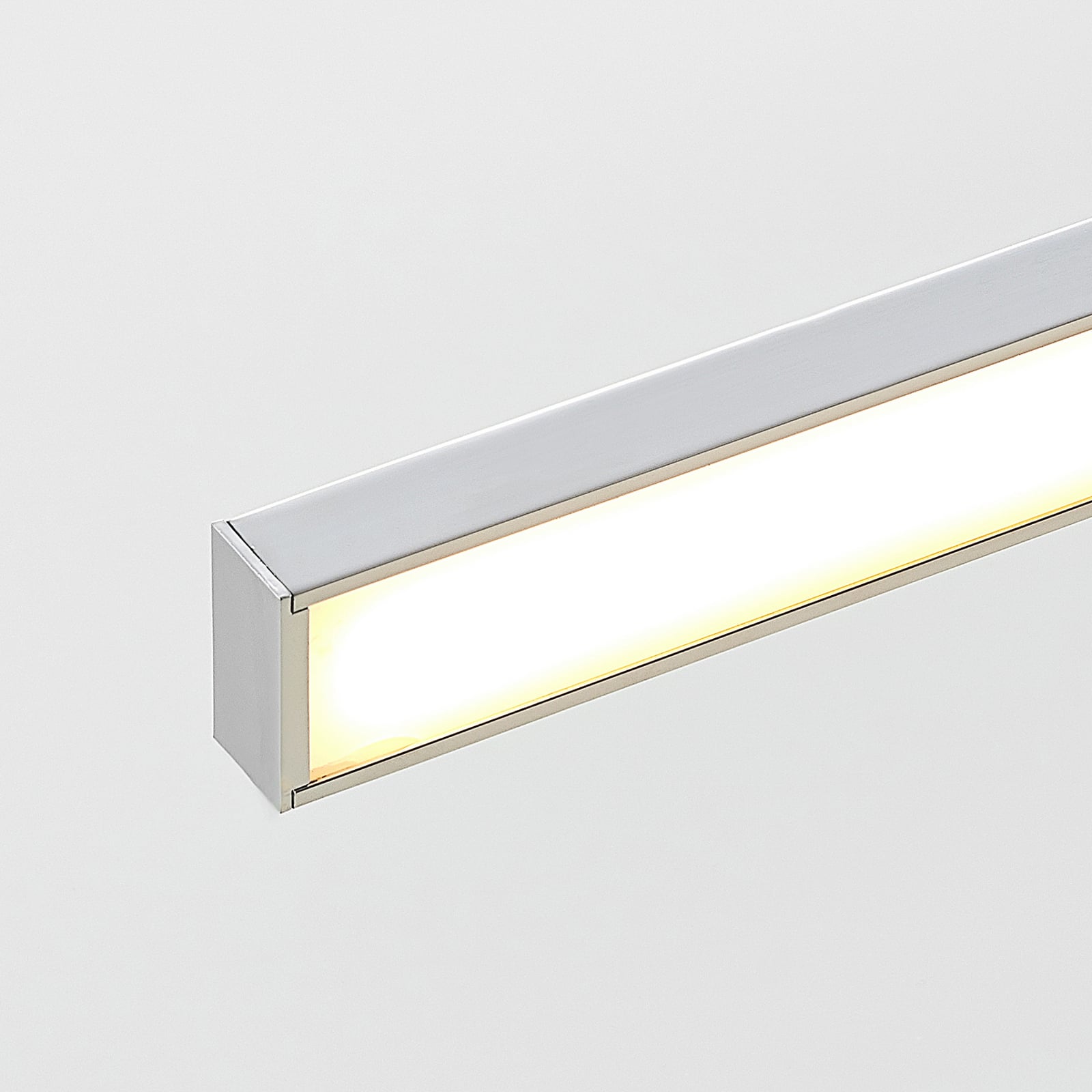 Lindby LED-Spiegelleuchte Jukka Wandleuchte Lampe chrom 120cm IP44 warmweiß - 4251096580648