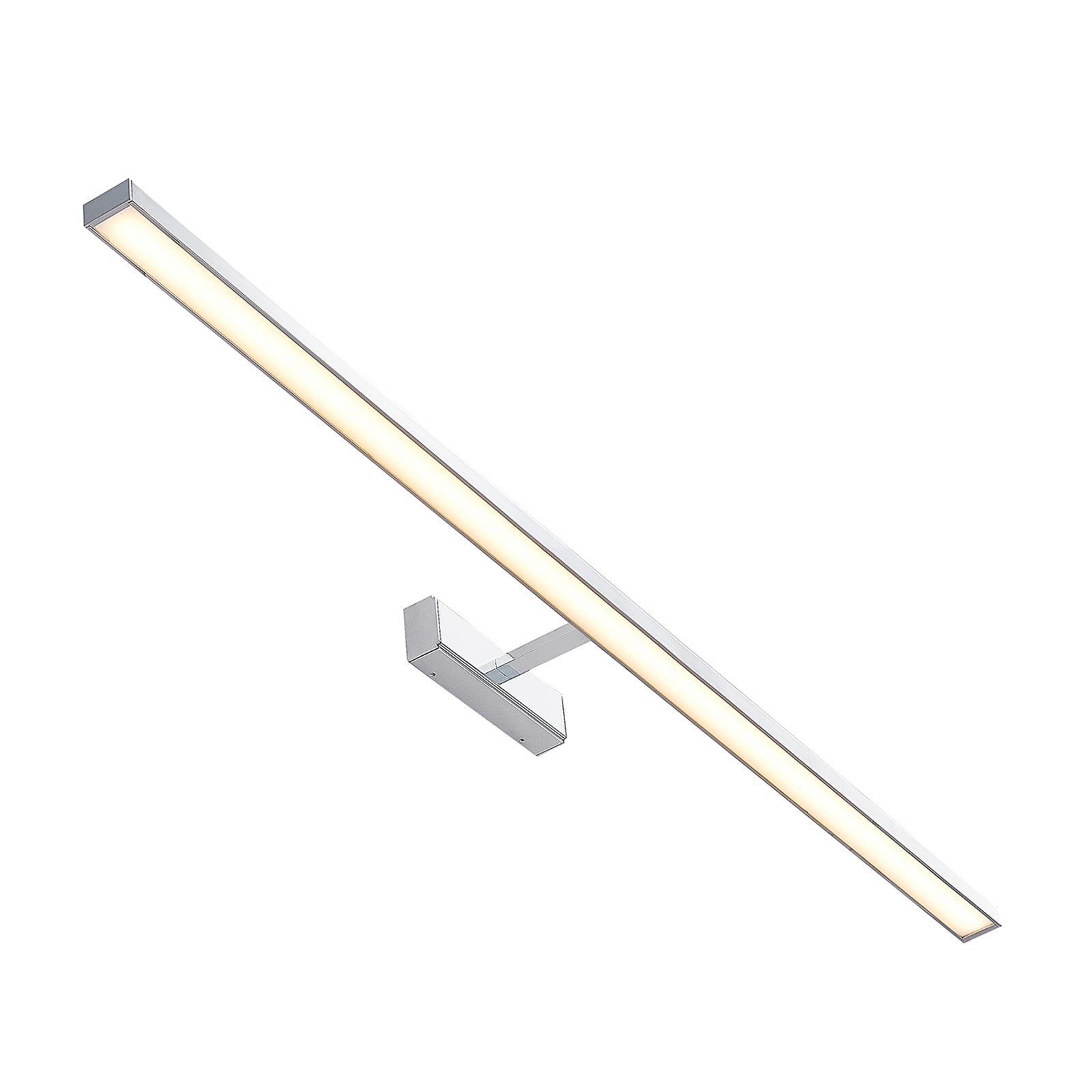Lindby LED-Spiegelleuchte Jukka Wandleuchte Lampe chrom 120cm IP44 warmweiß - 4251096580648