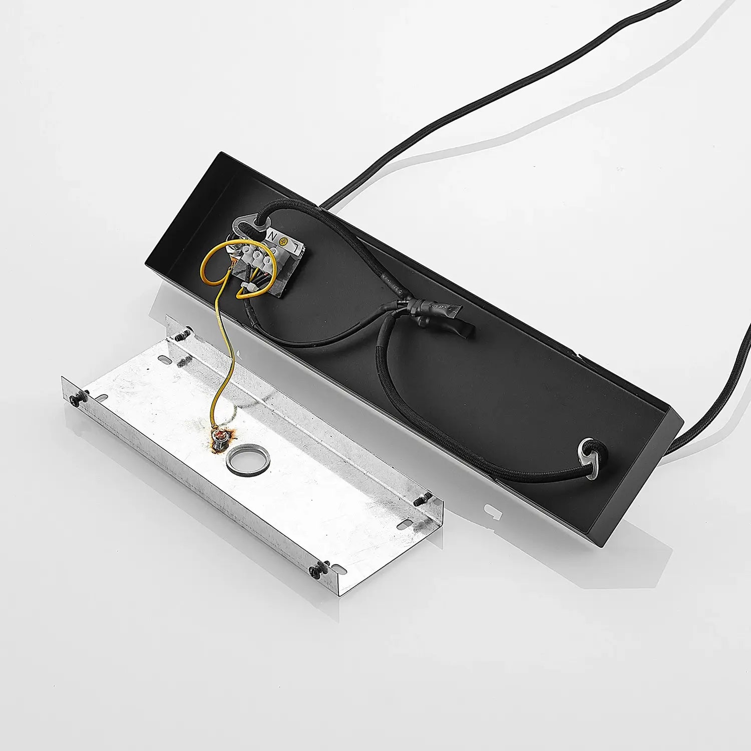 B-Ware Lindby Hängeleuchte Pendelleuchte Elrond Schwarz Holz E27 Led 4 Flammig 116 Cm - 96262184