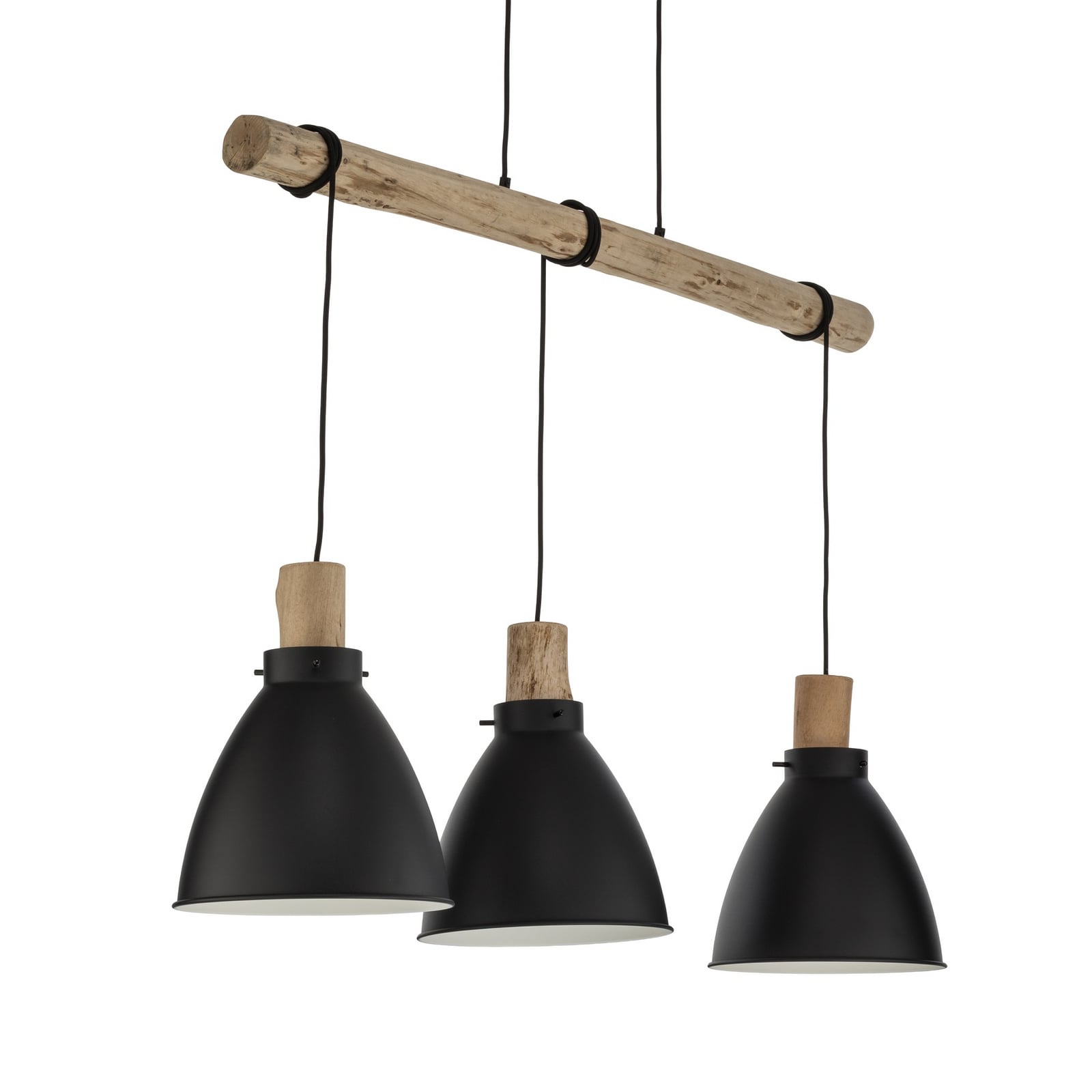 Lindby Hängeleuchte Trebale LED Pendelleuchte Hängelampe 3-flammig schwarz Ø28cm - 4251096584042