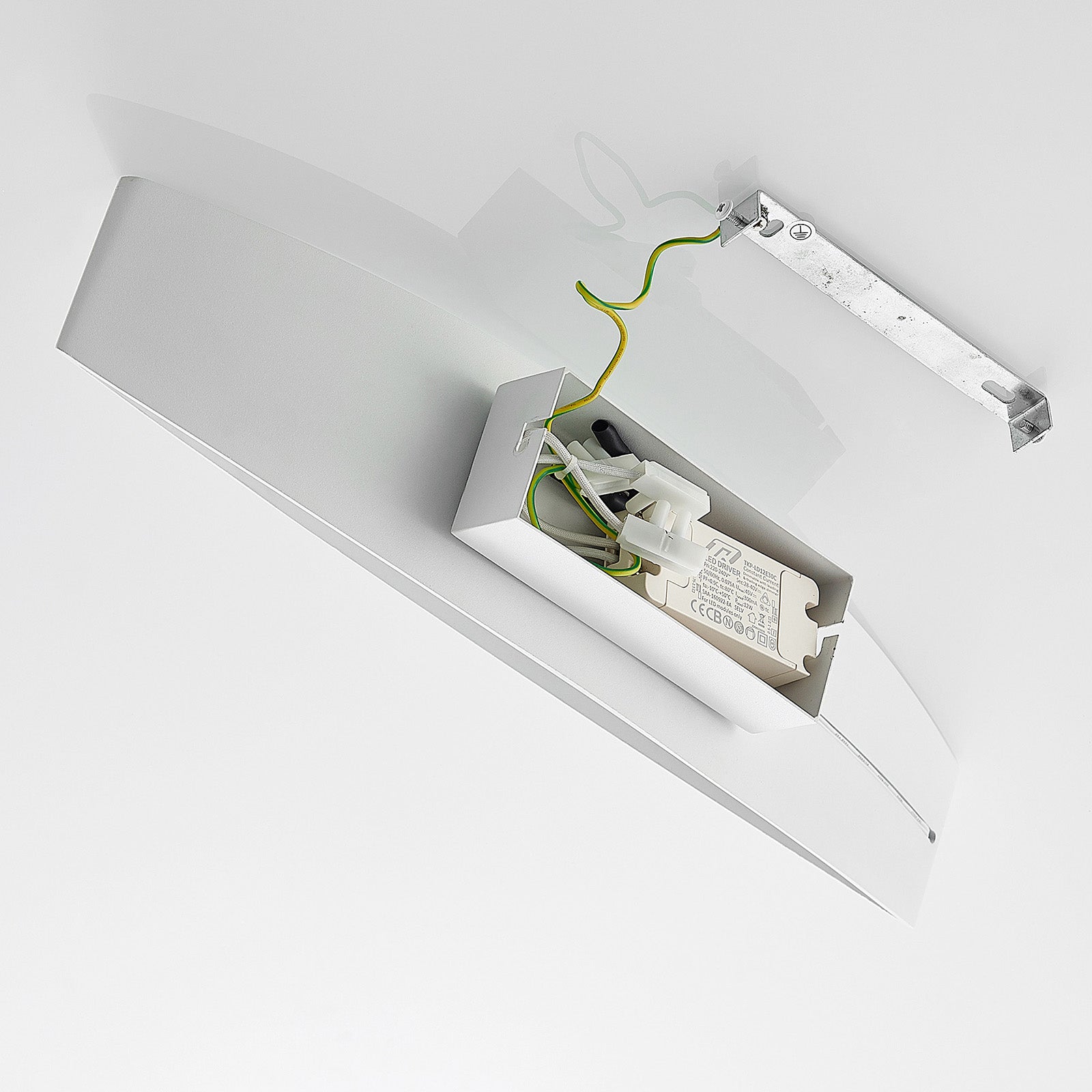 Arcchio Wandleuchte Jelle LED Lampe dimmbar warmweiß 3000K Metall weiß 44x10cm - 4251096592252