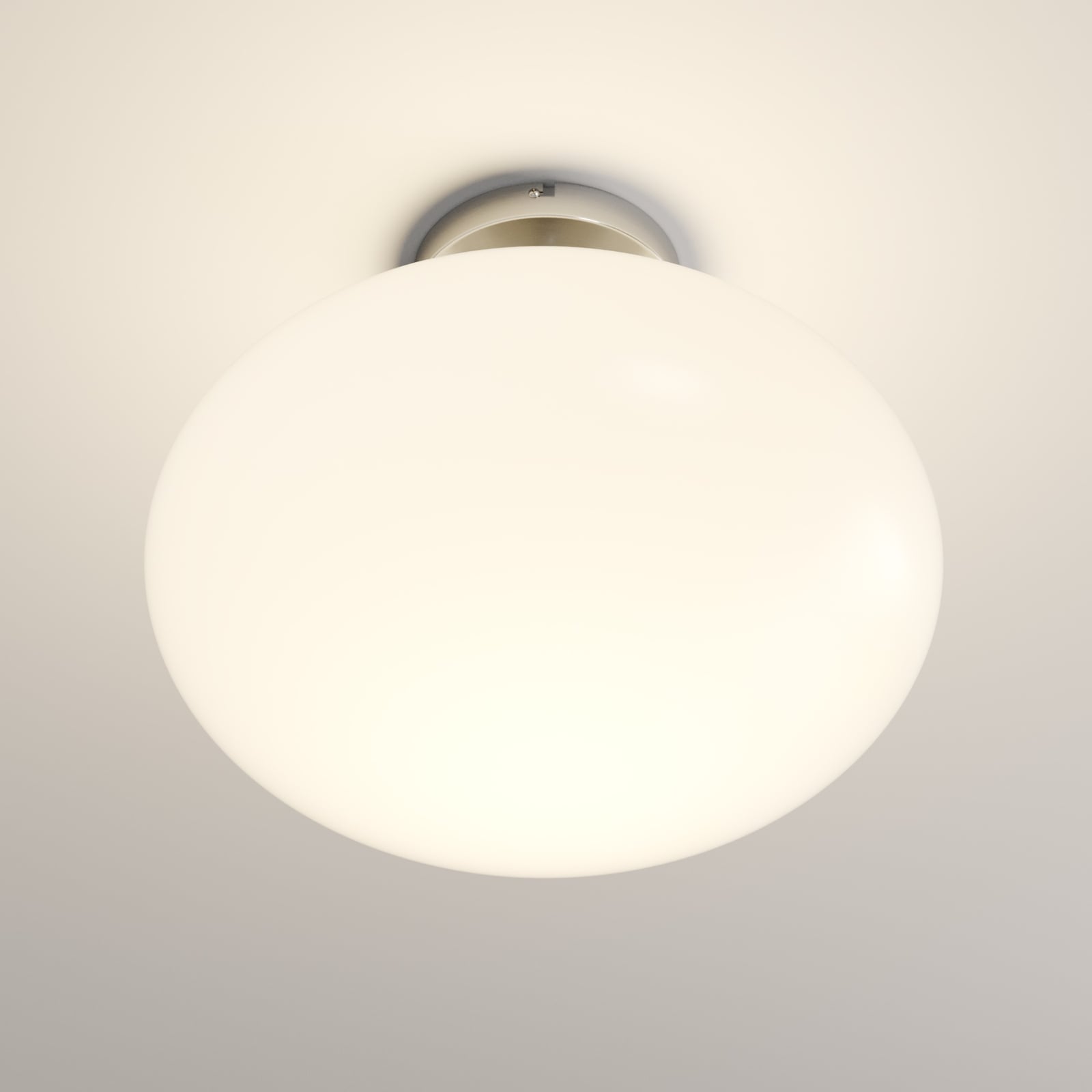 Lindby Deckenlampe Sonika LED Lampe Leuchte dimmbar nickel Ø40cm oval glas - 4251096581713
