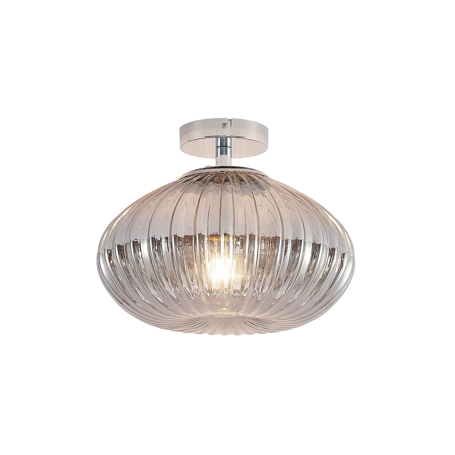 Lindby Defne Deckenleuchte Lampe Rauchgrau Wohnzimmerleuchte B-Ware - 9626484