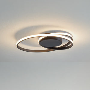 B-Ware LED Deckenleuchte Lampe Youna schwarz Lindby Alu dimmbar Lichtspender Deckeneuch