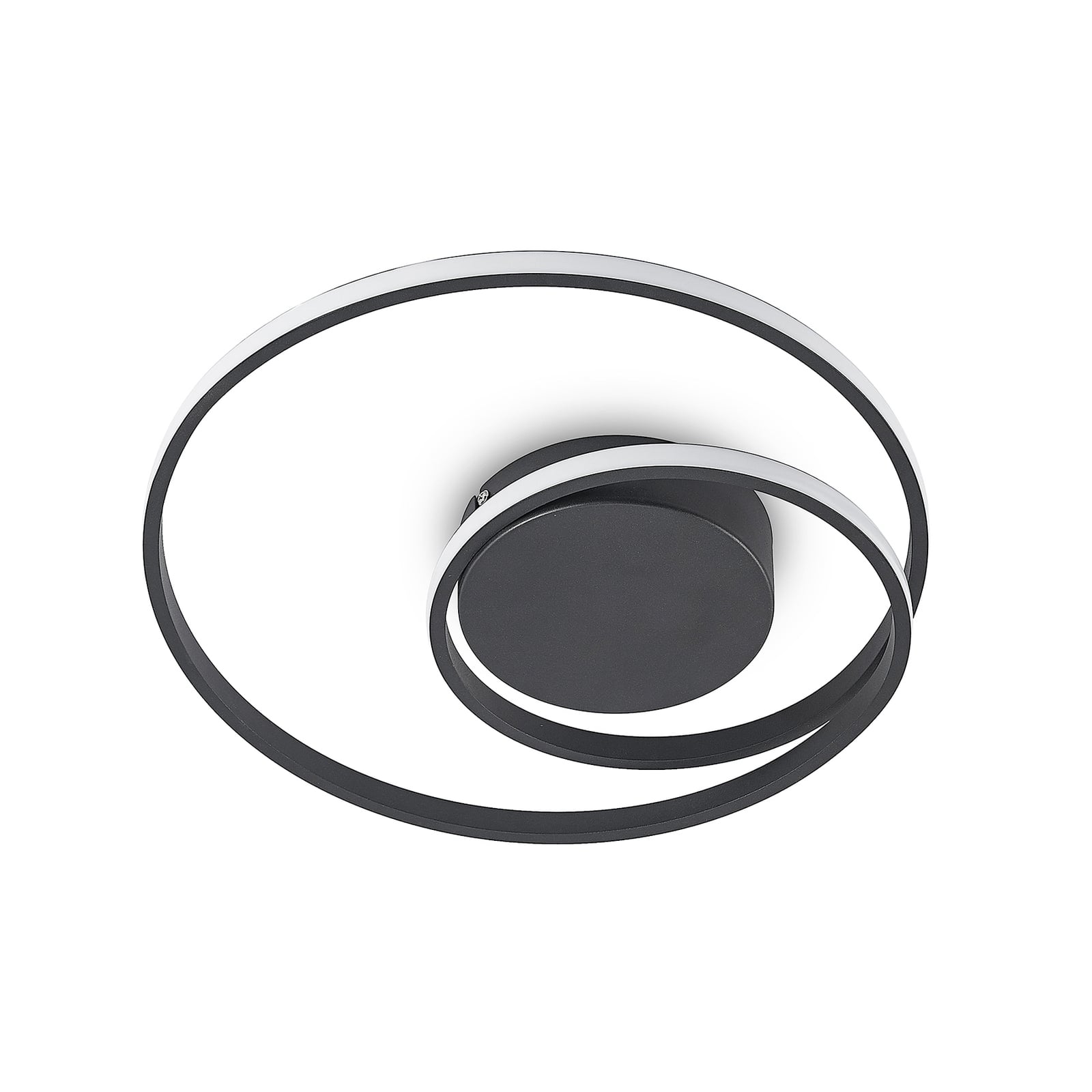 LED Deckenleuchte Lampe Youna schwarz Lindby Alu dimmbar Lichtspender Deckeneuch - 4251096591033