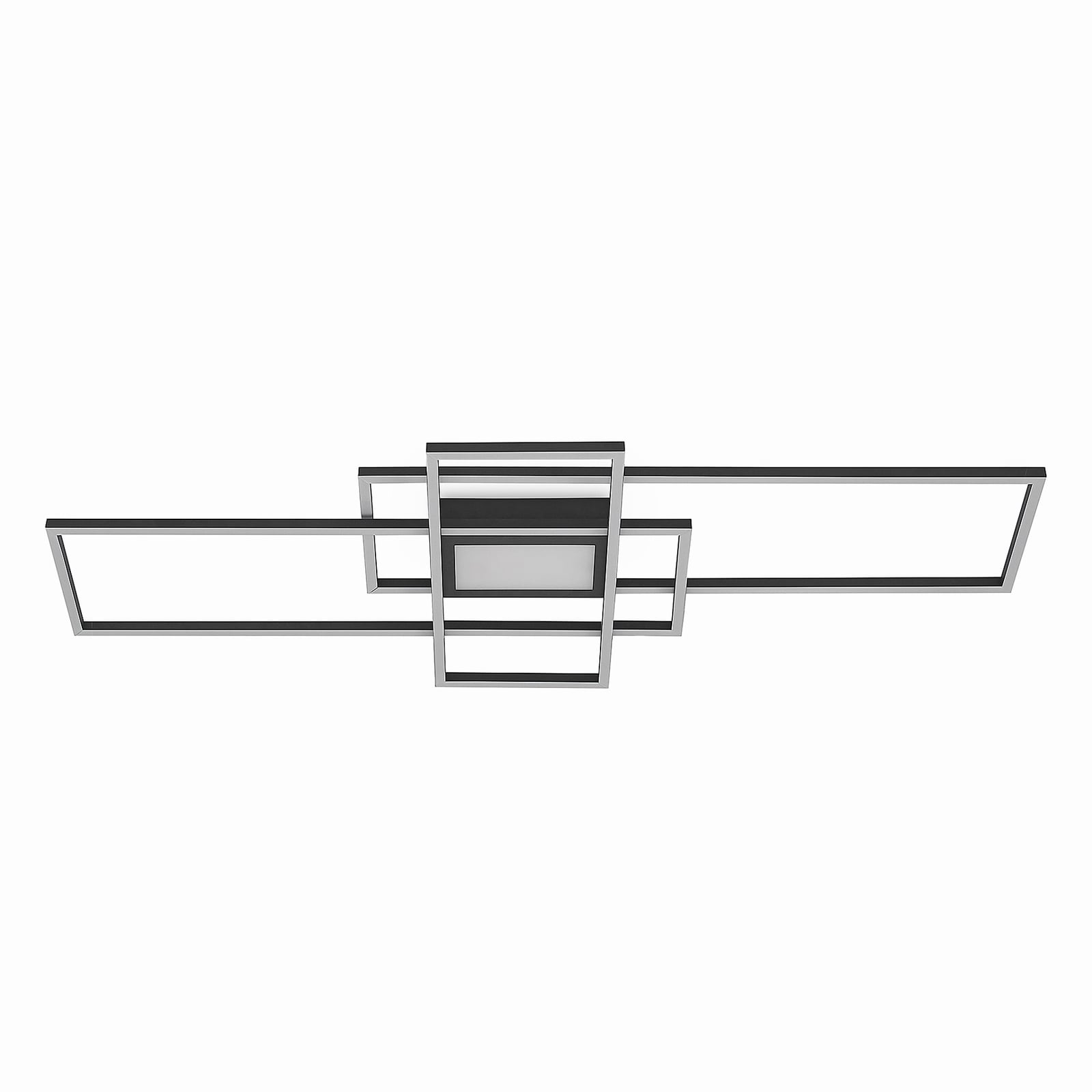 Lindby Deckenlampe Caitlin LED dimmbar anthrazit CCT Fernbedienung 105x42cm - 4251096595581