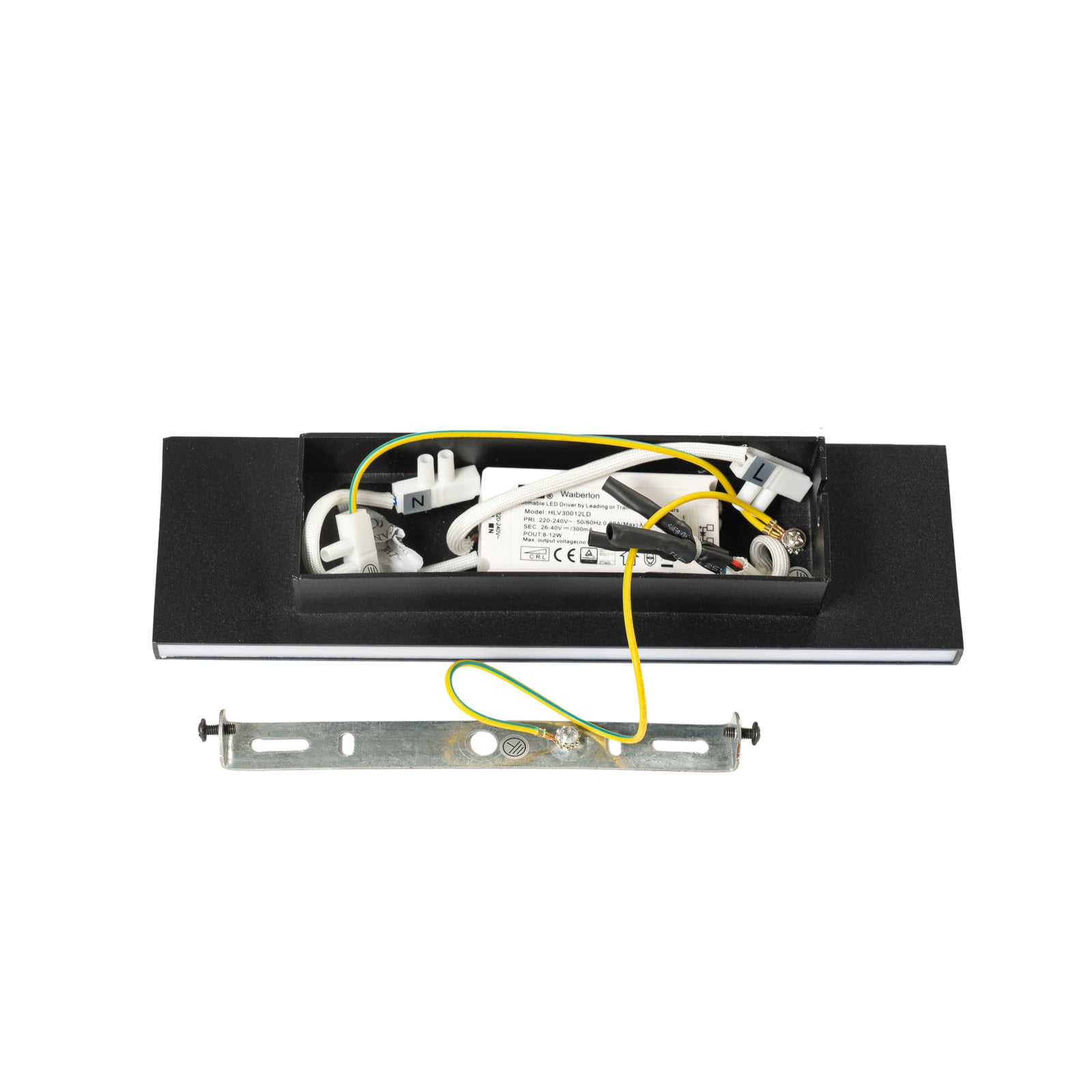 Lindby Wandlampe Ignazia LED dimmbar schwarz Metall 28cm warmweiß 1500lm - 4251096596748