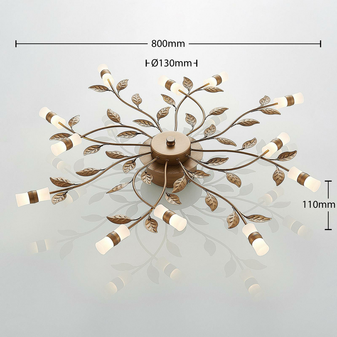 Lindby Bentas LED-Deckenlampe Deckenlampe Deckenlicht Leuchte Metall bronze706