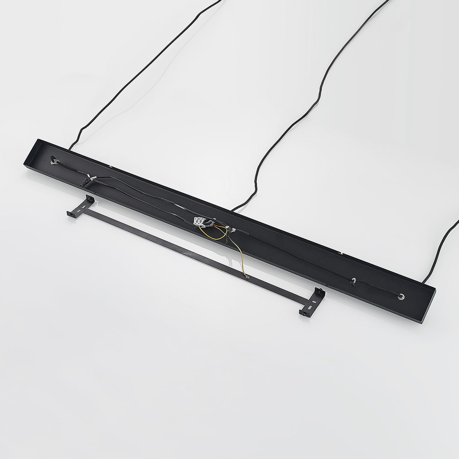 Lindby Pendellampe Hängeleuchte Tarjei LED Lampe dimmbar schwarz-gold 146cm - 4251911703320