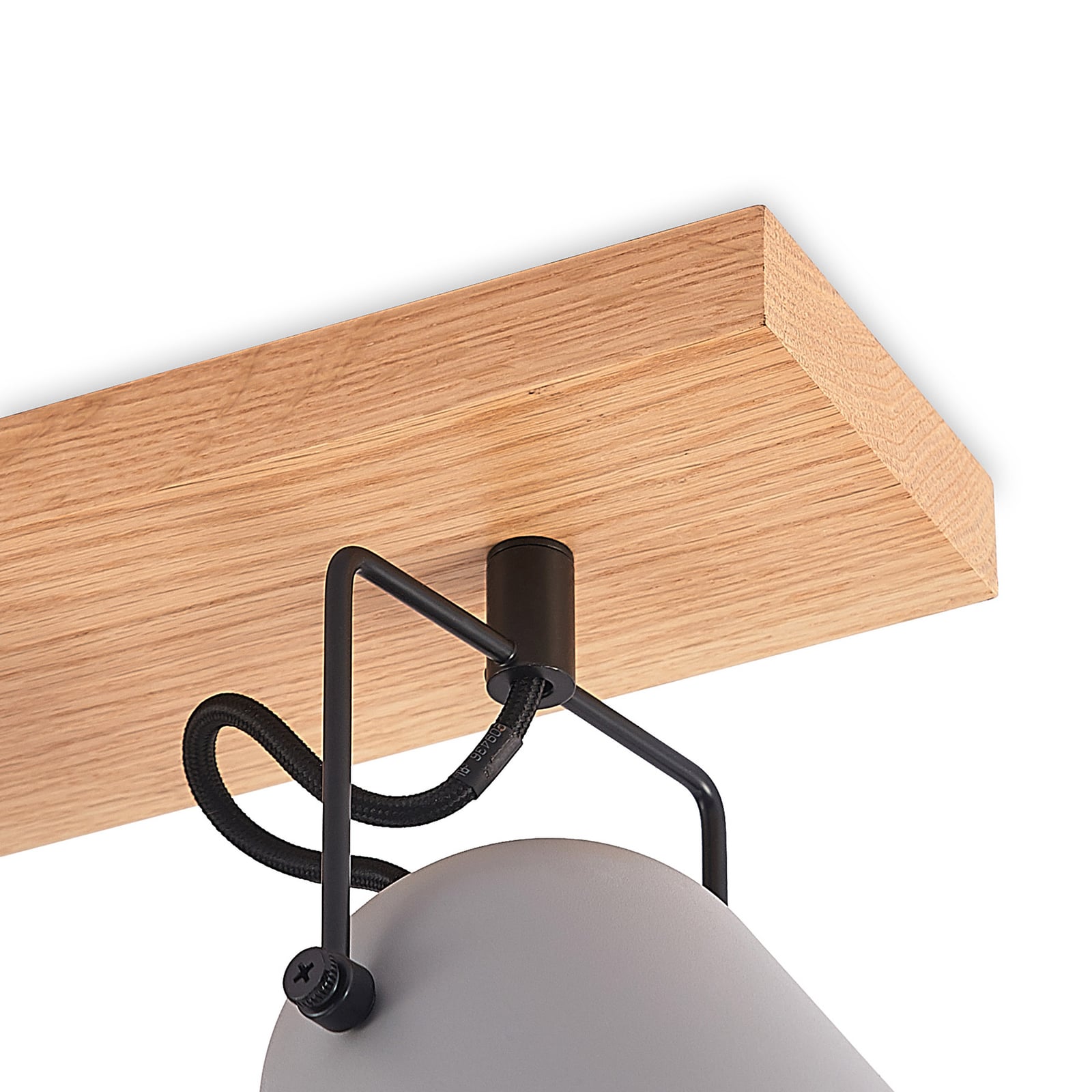 Lindby Deckenleuchte Lampe Adalin LED 4-flammig dimmbar grau E14 68x16cm - 4251911710113