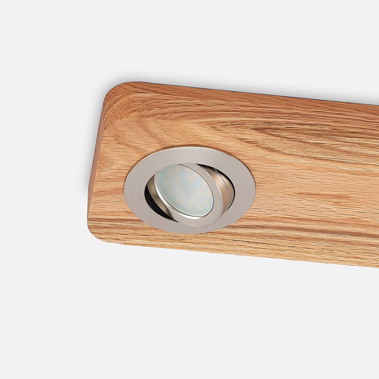 Lindby Deckenleuchte Mikari LED Hängeleuchte Lampe Leuchte Holz schwenkbar 48cm - 4251911707953
