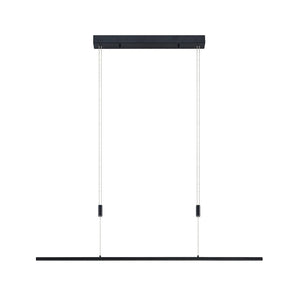 B-Ware Lucande Pendelleuchte Hängeleuchte Stakato LED dimmbar schwarz 120cm 6-flg.