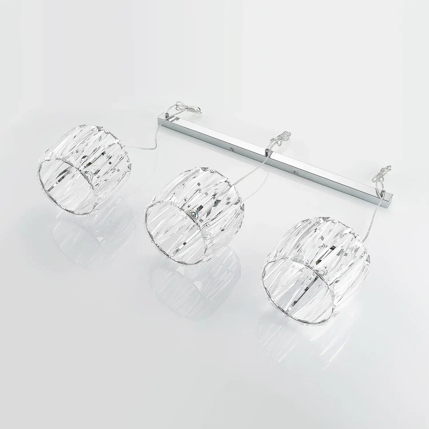 B-Ware Lindby Hängelampe Pendelleuchte Sofia Chrom Transparent Metall Acryl 3 Flammig - 9627685