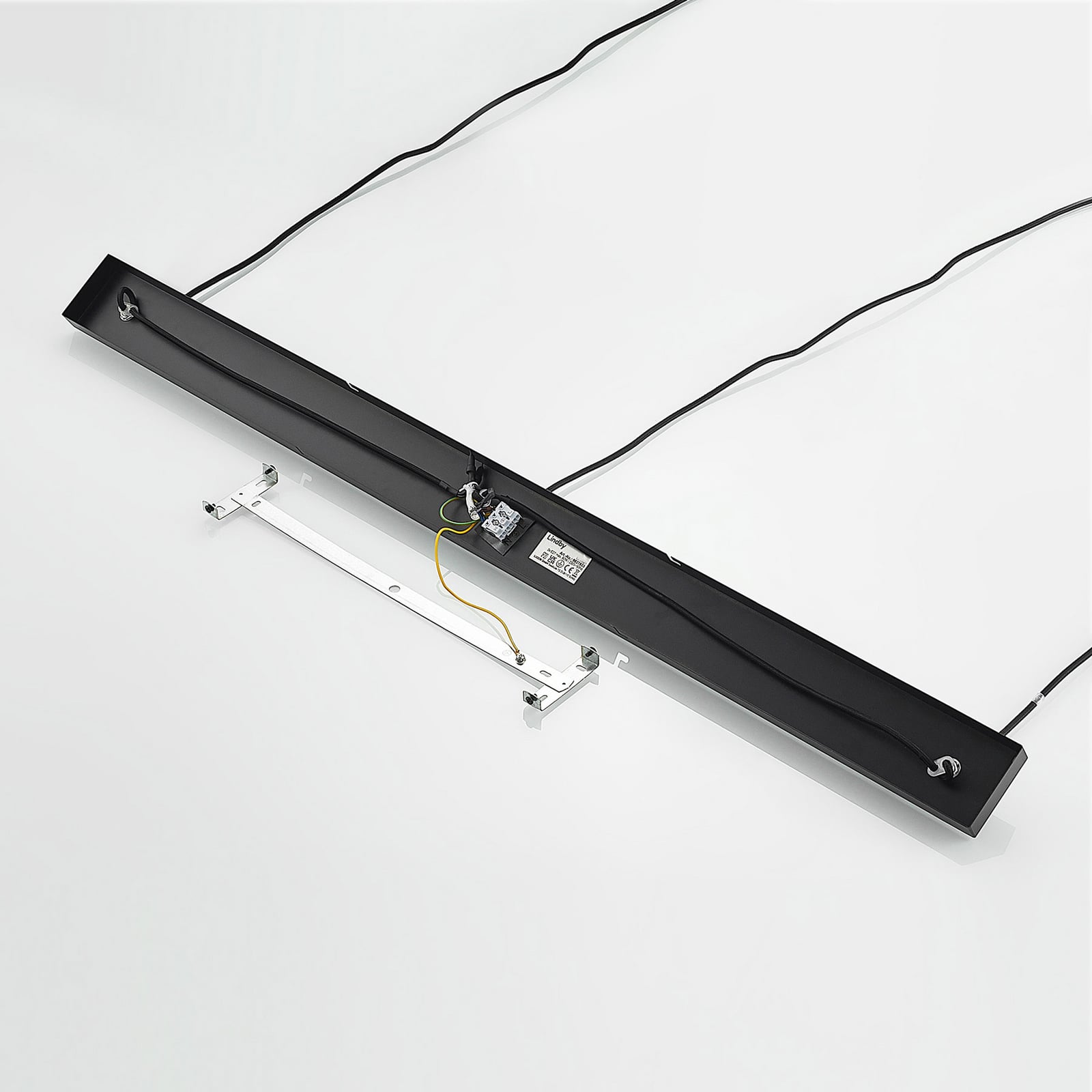 Lindby Pendelleuchte Hängeleuchte Elamira LED Lampe dimmbar schwarz-gold 133cm - 4251911726633