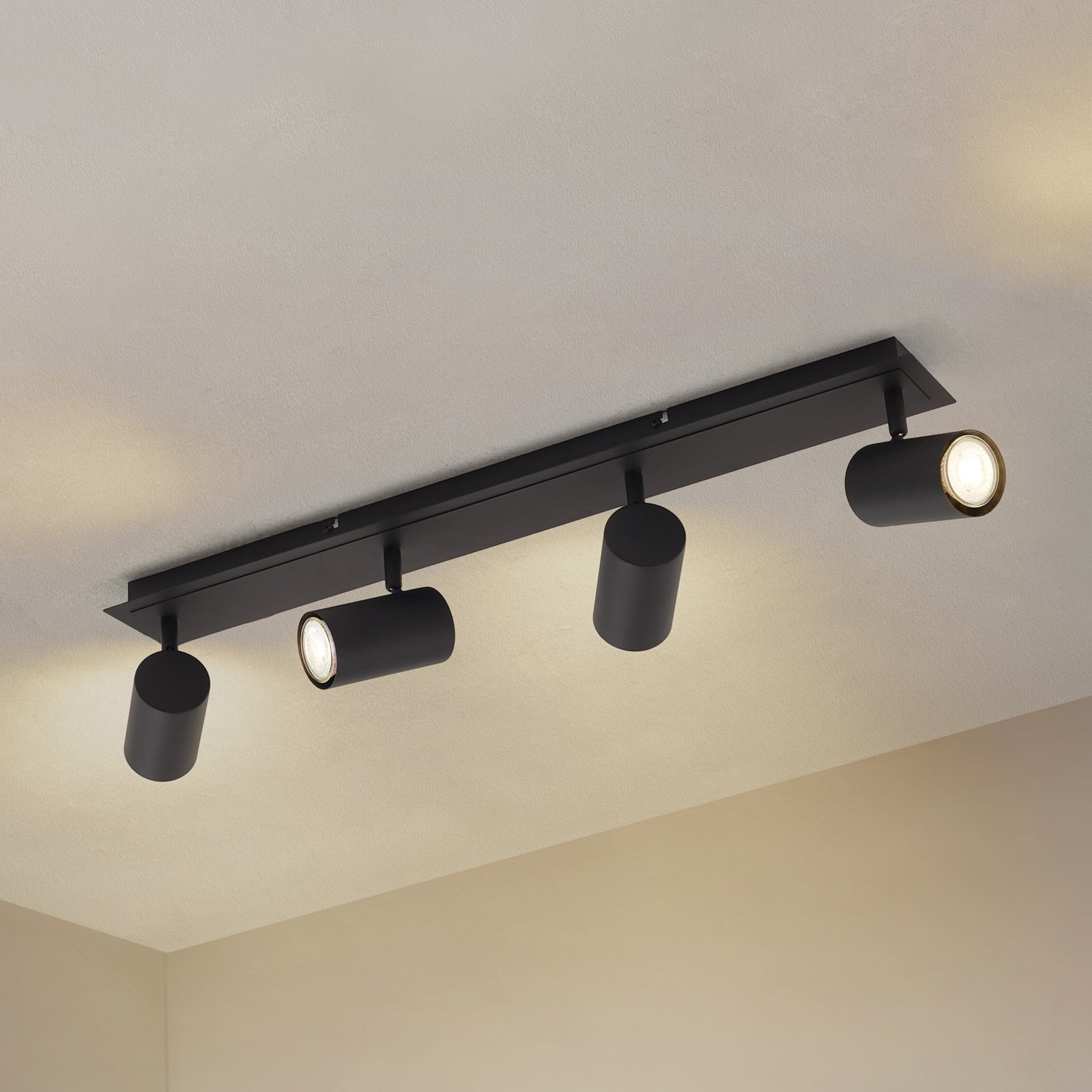 Lindby Joffrey Deckenstrahler Deckenlampe Deckenleuchte Lampe 4-fl 70 cm schwarz - 4251911728514
