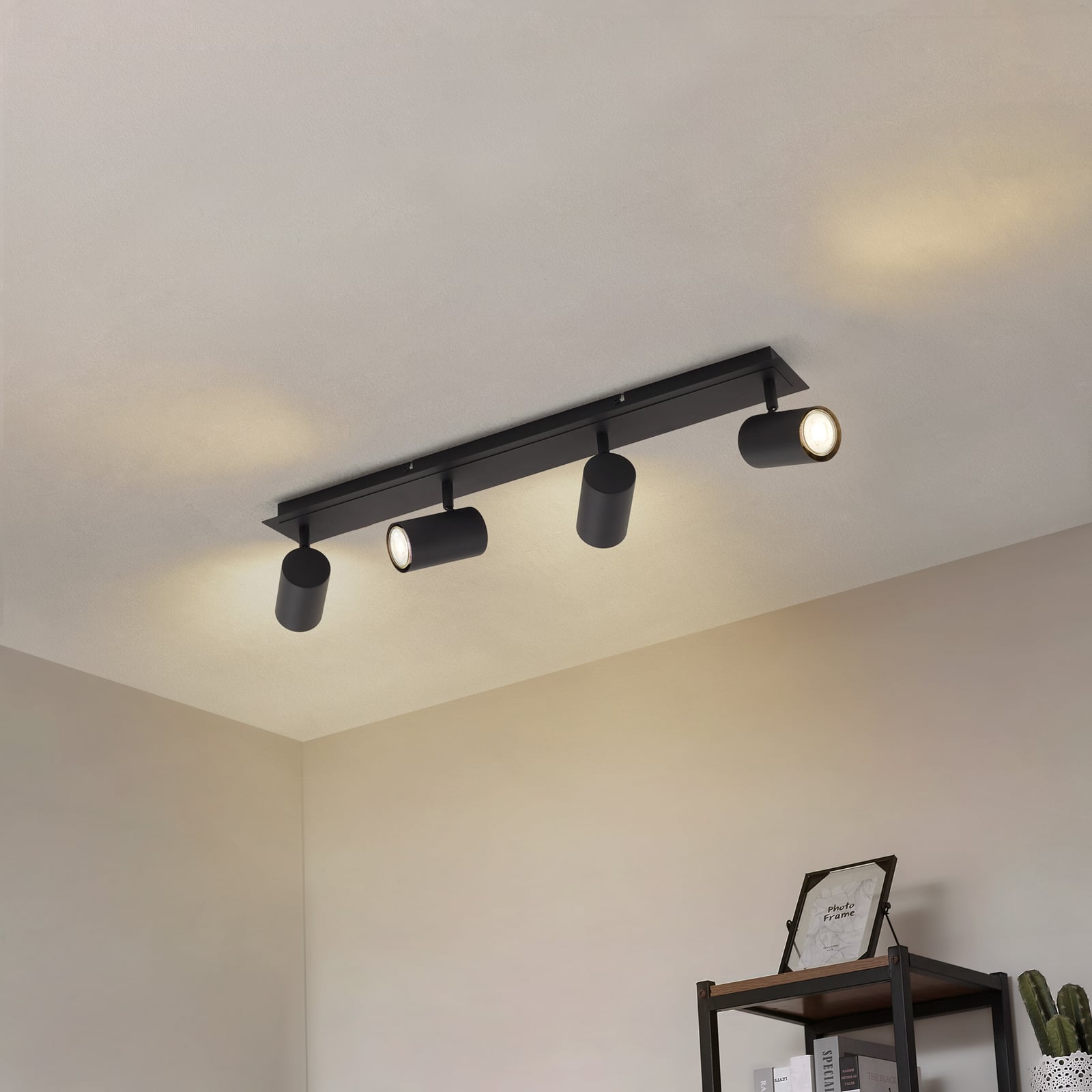 Lindby Joffrey Deckenstrahler Deckenlampe Deckenleuchte Lampe 4-fl 70 cm schwarz - 4251911728514