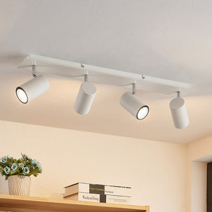 B-Ware Lindby Deckenstrahler Joffrey LED Strahler 4-flg dimmbar weiß 70cm Aluminium
