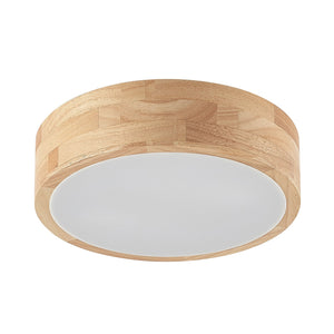 B-Ware Lindby Deckenlampe Tanju LED Lampe Leuchte dimmbar Holz Ø30cm weiß 2-flg