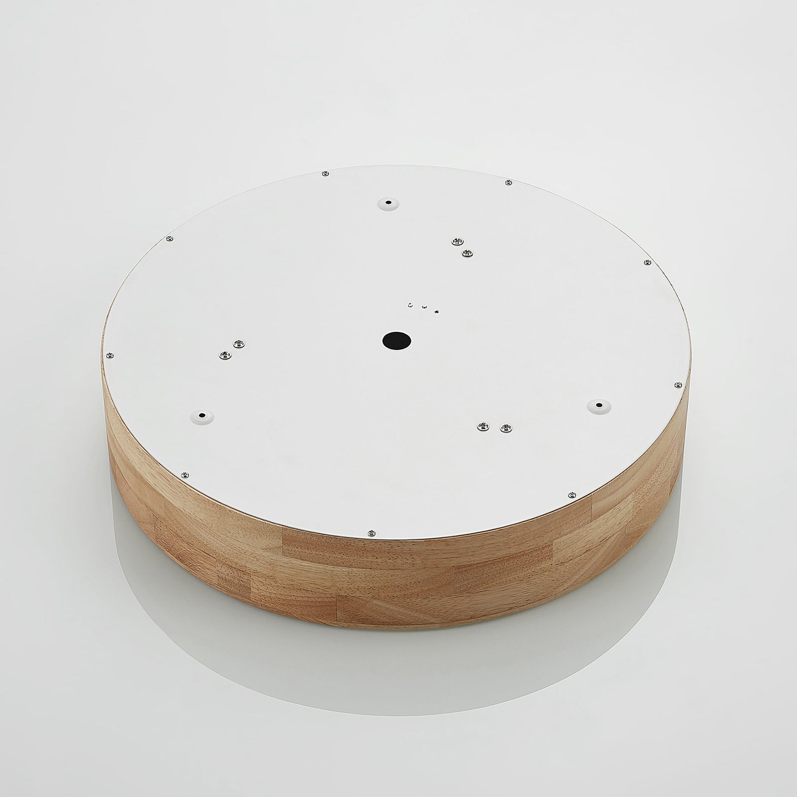 Lindby Deckenlampe Hängeleuchte Tanju LED Leuchte dimmbar Holz Ø40cm weiß 3-flg - 4251911729047