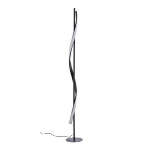 B-Ware Lindby Stehleuchte Lampe Munja LED dimmbar schwarz warmweiß 150cm Metall 2780lm