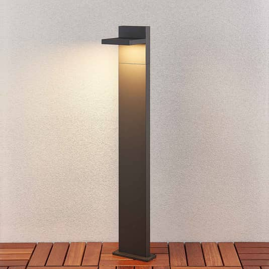 Borne lumineuse LED Lucande de catégorie B, lampadaire Silvan, lampe de jardin décorative 308