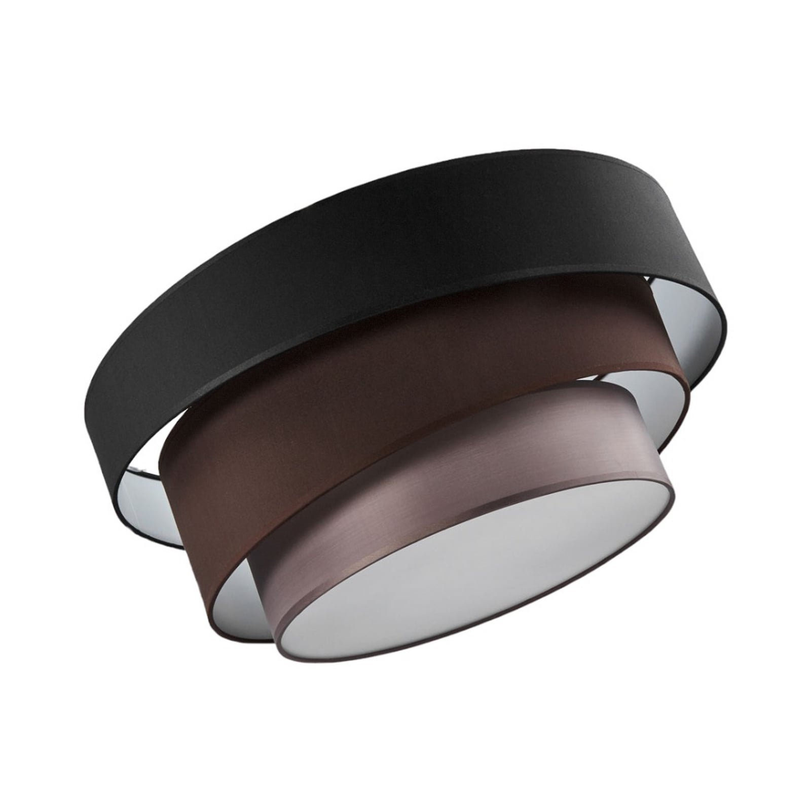 Lindby Deckenleuchte Melia LED Lampe Leuchte dimmbar schwarz braun Ø56cm - 4251096525786