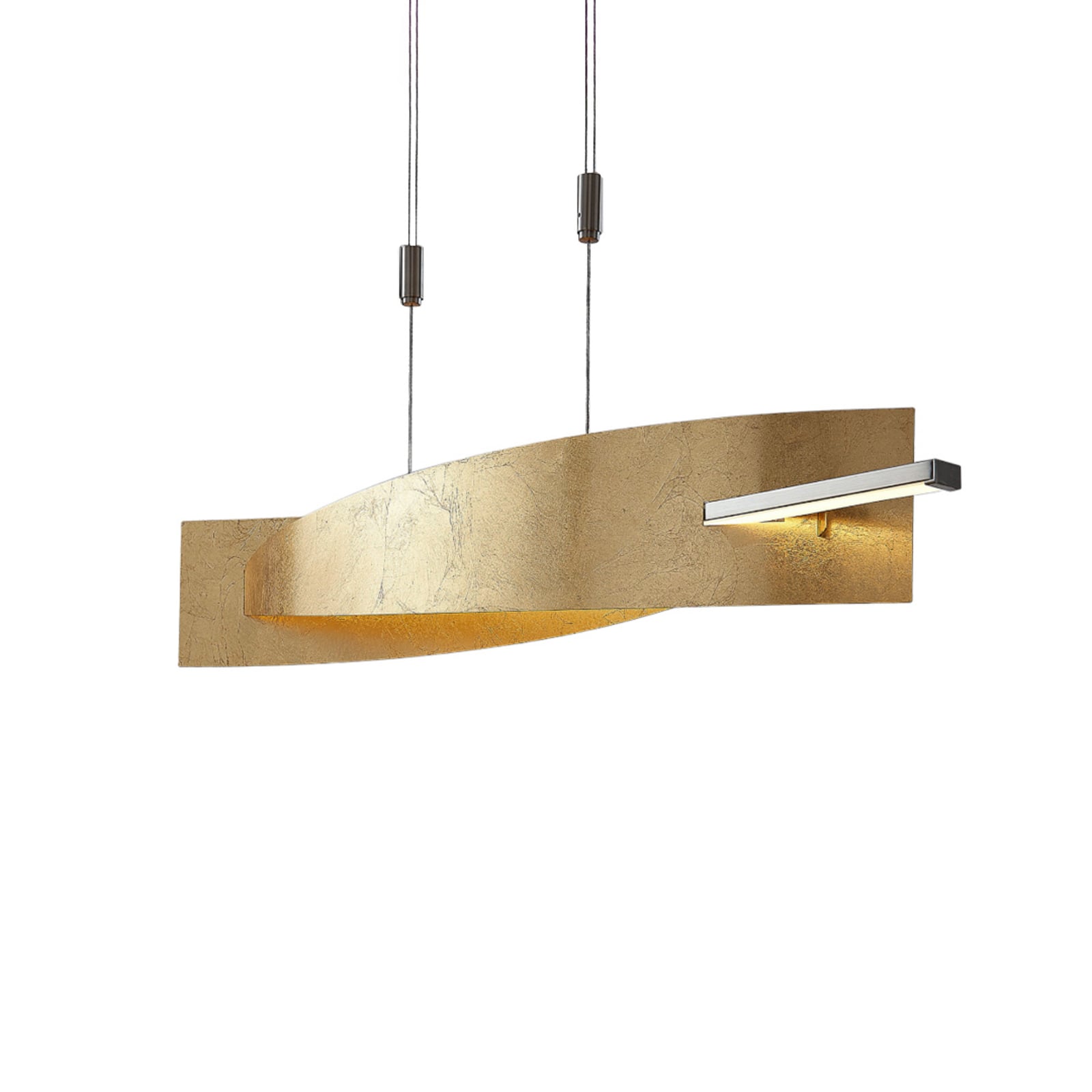 Lucande Hängeleuchte Pendelleuchte Marija LED dimmbar goldfarben 101cm Leuchte - 4251096552683