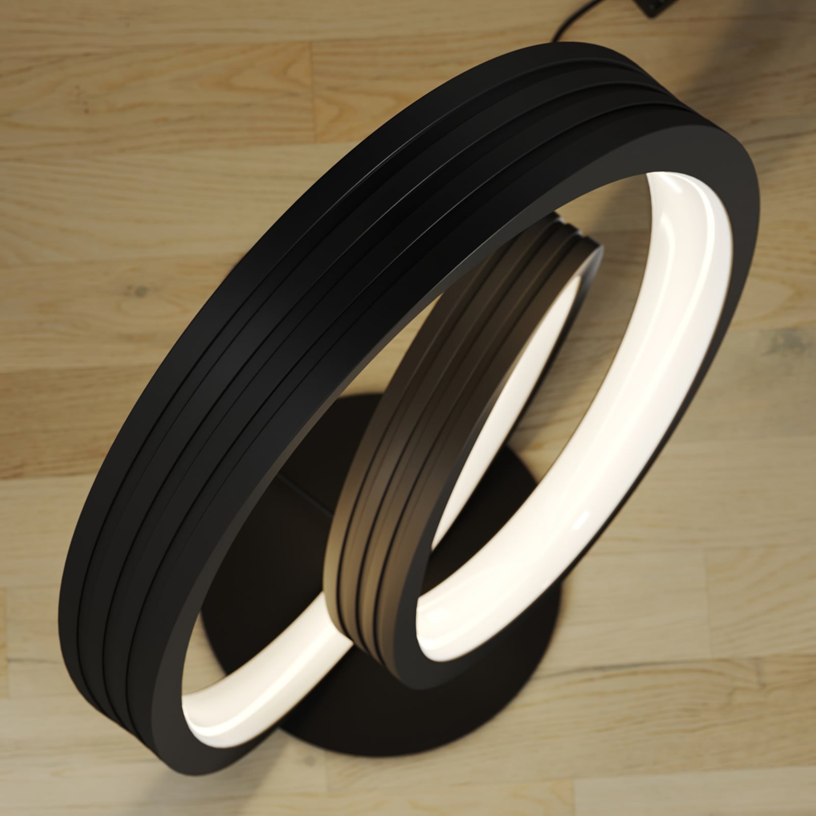 Lucande Stehleuchte Bronwyn LED dimmbar anthrazit Aluminium 122cm 32W 3200Lumen - 4251096572315