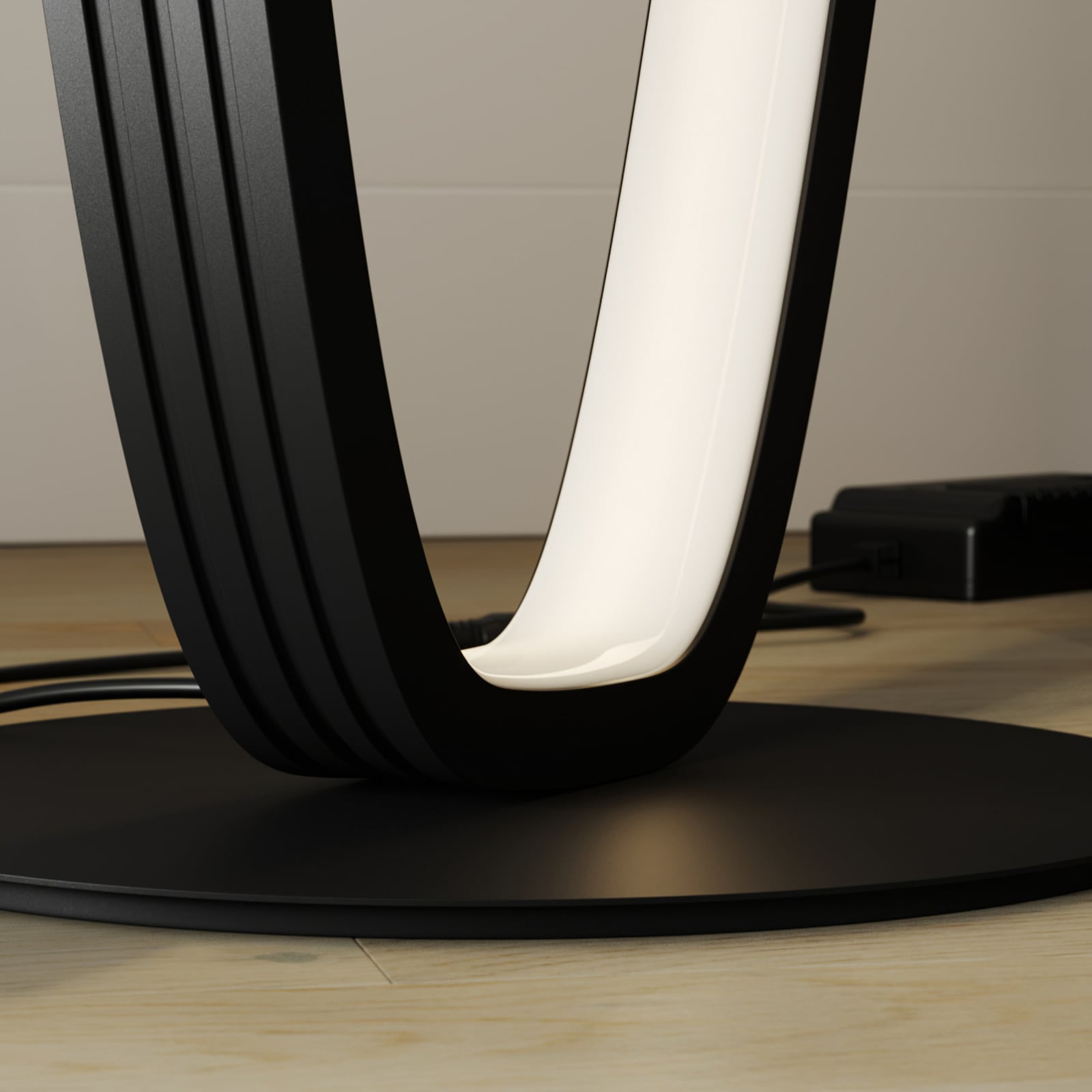 Lucande Stehleuchte Bronwyn LED dimmbar anthrazit Aluminium 122cm 32W 3200Lumen - 4251096572315