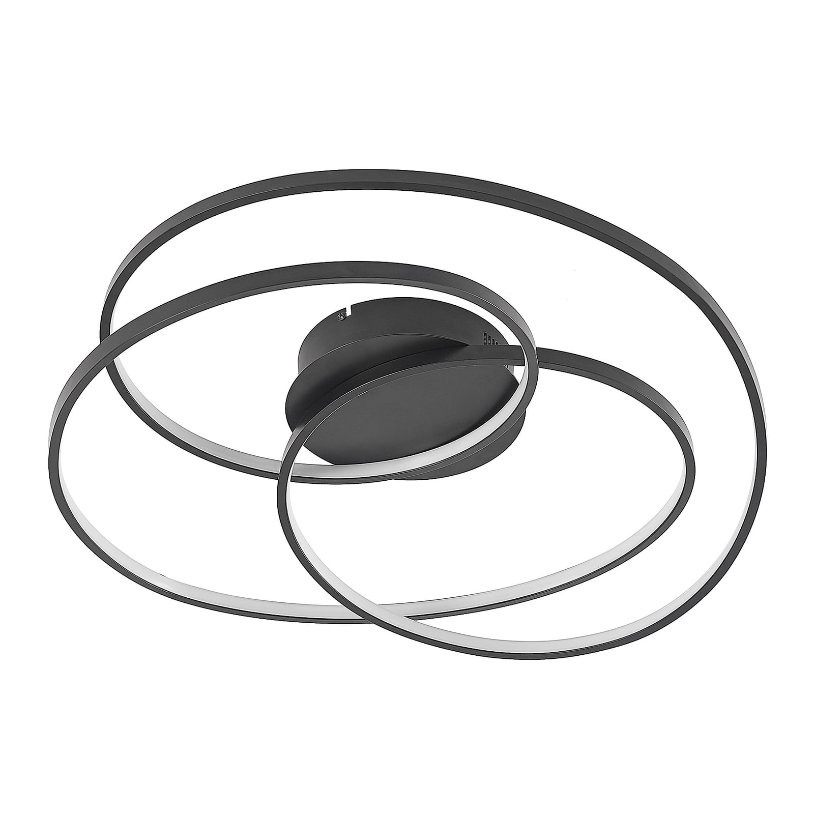 Lindby Deckenleuchte Kateryna LED dimmbar Hängeleuchte Lampe schwarz Ø60cm - 4251911707311