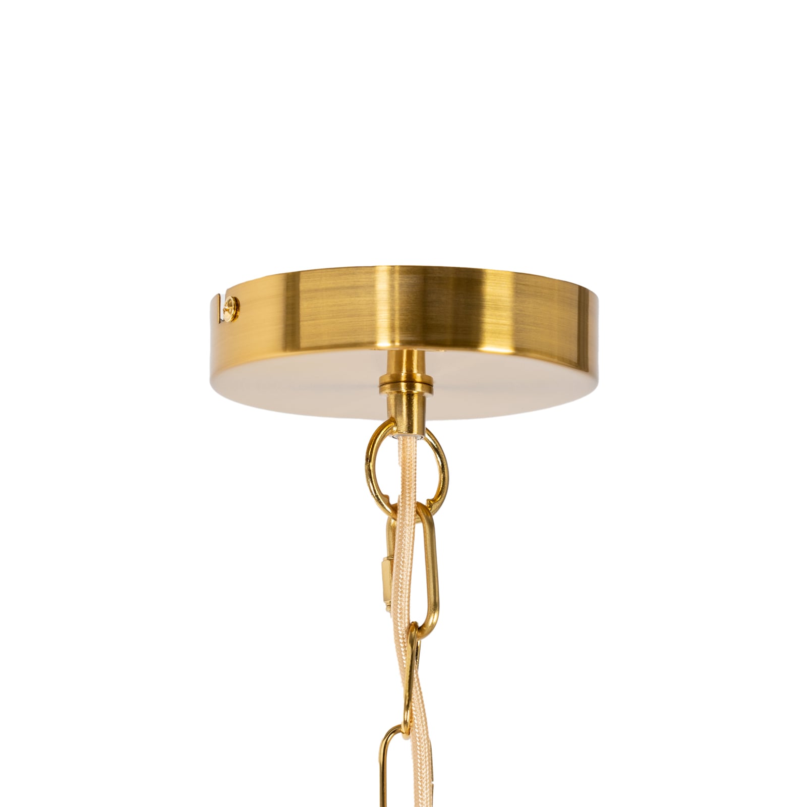 Lindby Kronleuchter Elanova Hängelampe 10-flg LED dimmbar messing Ø80cm 51,5cm - 4251911745856