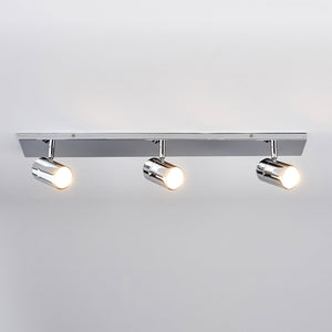 B-Ware Lindby Deckenleuchte Dejan LED Lampe 3-flg dimmbar chrom IP44 65x9cm Badezimmer