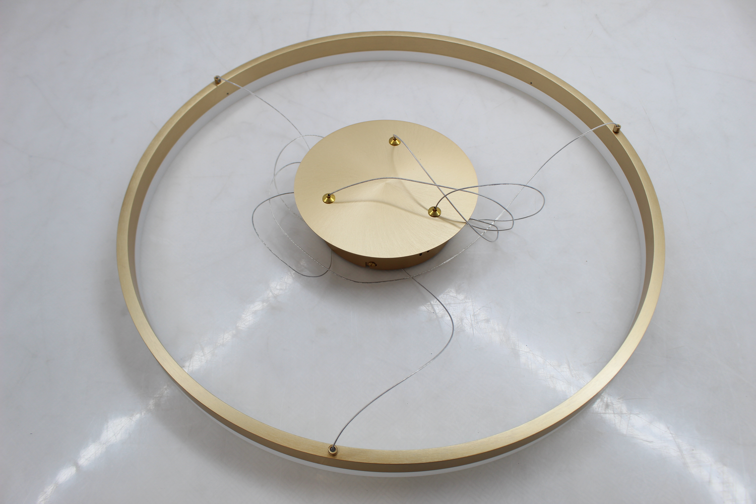 Paul Neuhaus Led Hängeleuchte Titus Rund ø 60cm Messing Matt Hängelampe Lampe388 B-Ware