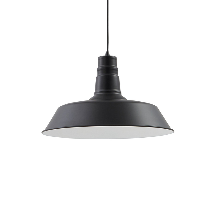 Lindby Hängeleuchte Laylan schwarz weiß Ø 46 cm Metall Deckenlampe Lampe Leuchte