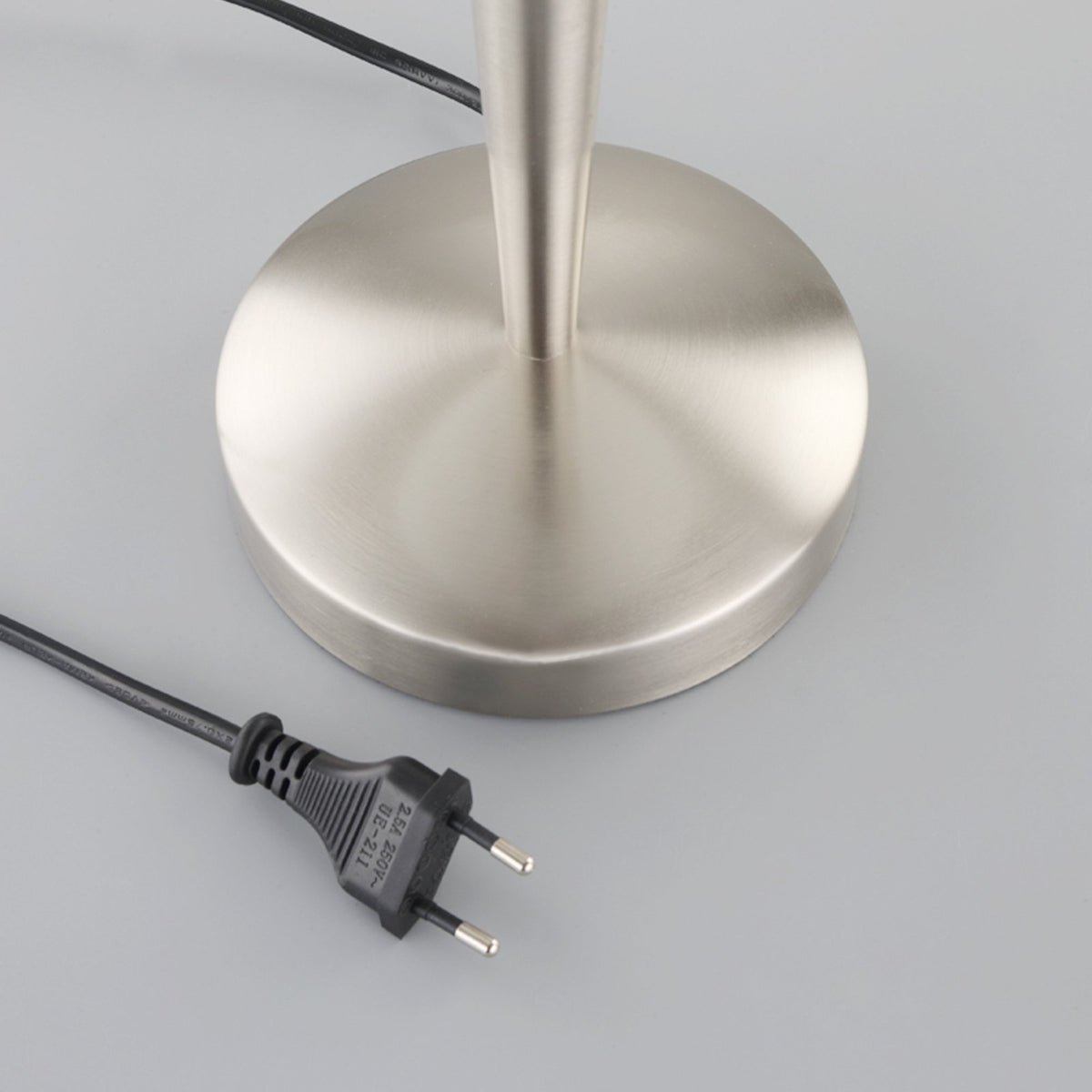 Lindby Tischlampe Viola mit Touchschalter nickel matt Schreibtischleuchte E14 - 4251096516838