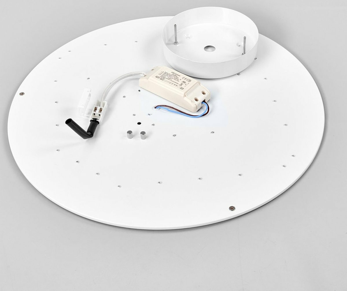 Plafonnier en tissu LED Lindby, lampe de plafond Saira, lampe de salon, éclairage décoratif LED44 