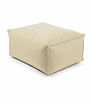 B-Ware Mokebo Outdoor Pouf Hocker 'Der Ruhepouf' Sitzhocker Sitzsack 60x45cm Beige